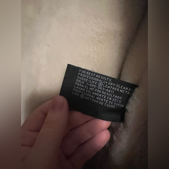 Vintage St. John's Bay Brown Leather Aviator Pilot Jacket with Sherpa Trim Smal - Picture 6 of 13